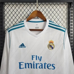 Retro Long Sleeve 2017-18 Real Madrid Home RONALDO retro